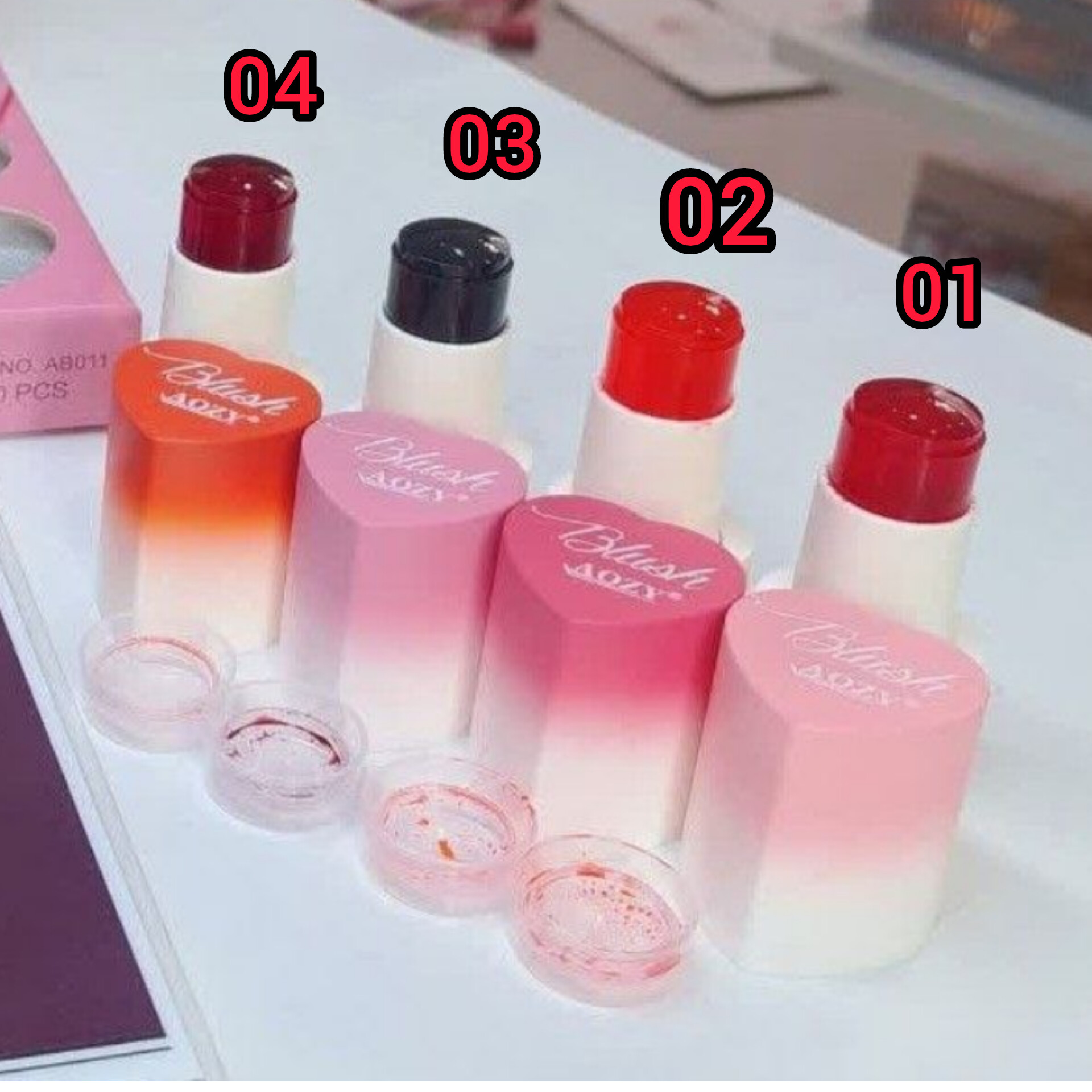 تینت لب ژله ای قلبی💕_ پیگمنت بسیار قوی و بافت سبک