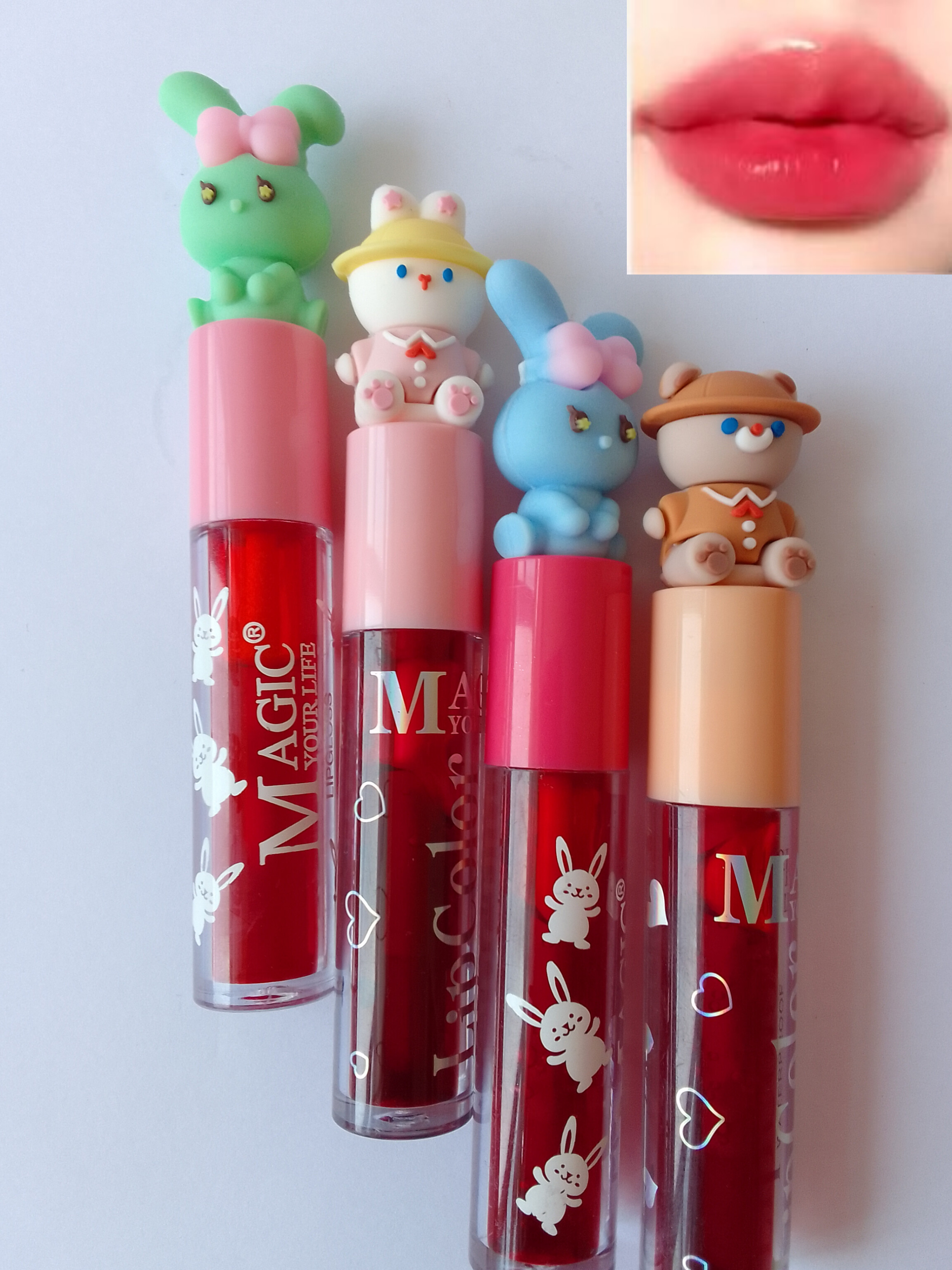 تینت لب دخترانه عروسکی مجیک🐰_تک رنگ