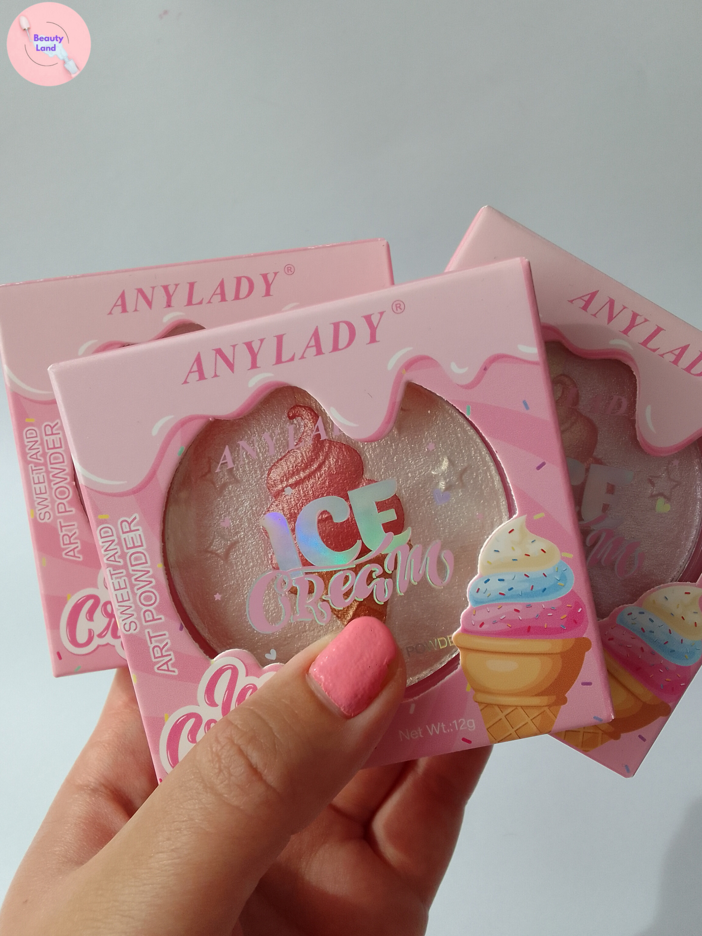 پالت هایلایتر بستنی‌ای انی لیدی