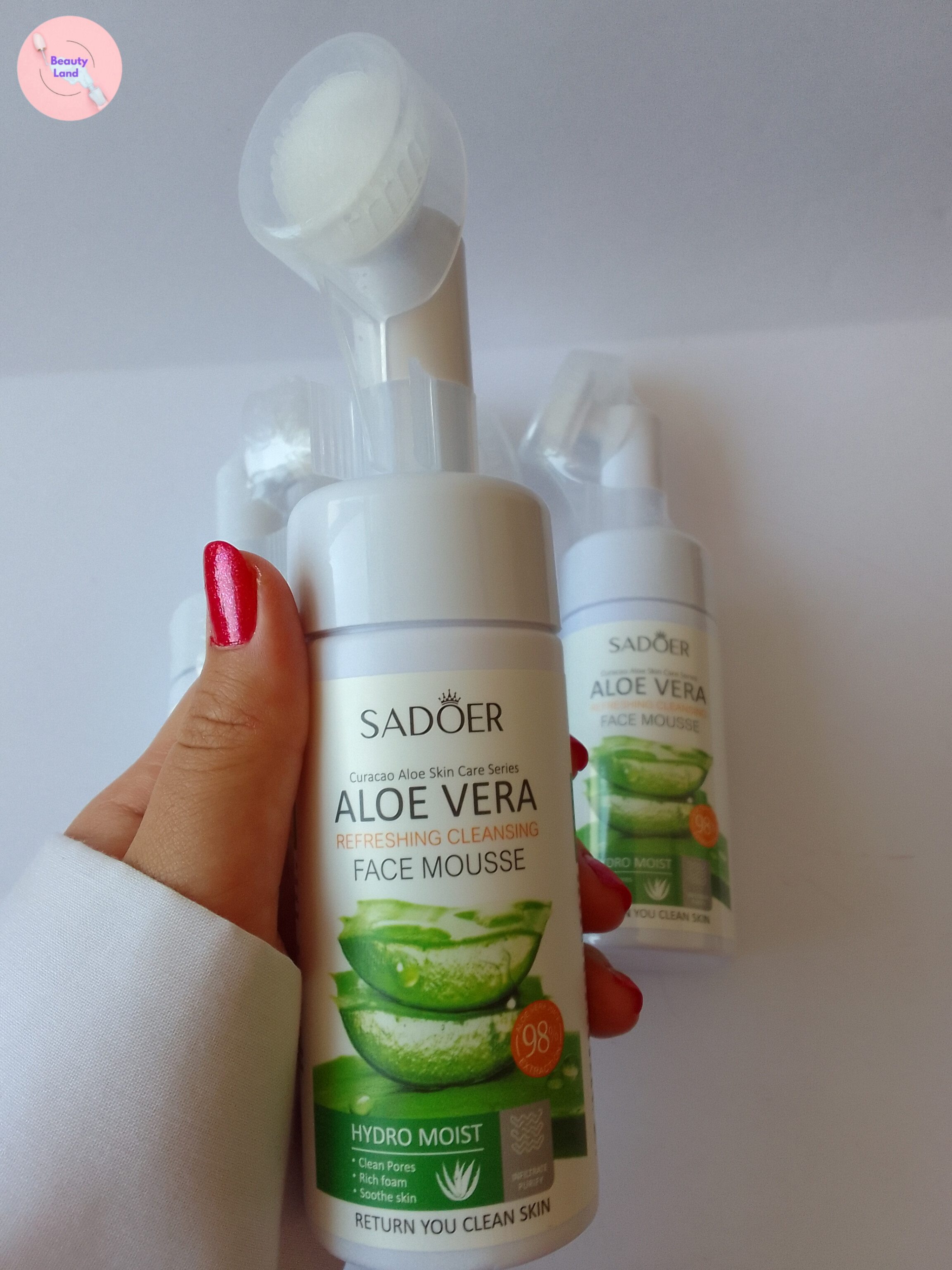 فوم شستشوی صورت سادور  با براش سیلیکونی – اصل