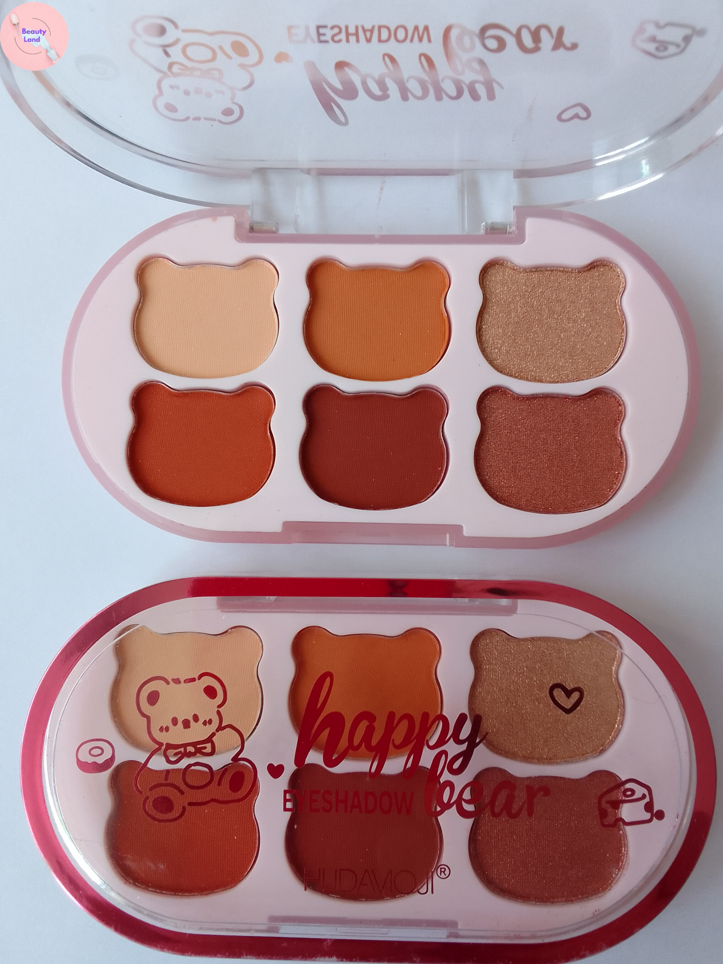 پالت سایه شش رنگ خرسی هدا موجی _ زیبایی و تنوع در یک بسته بندی فانتزی