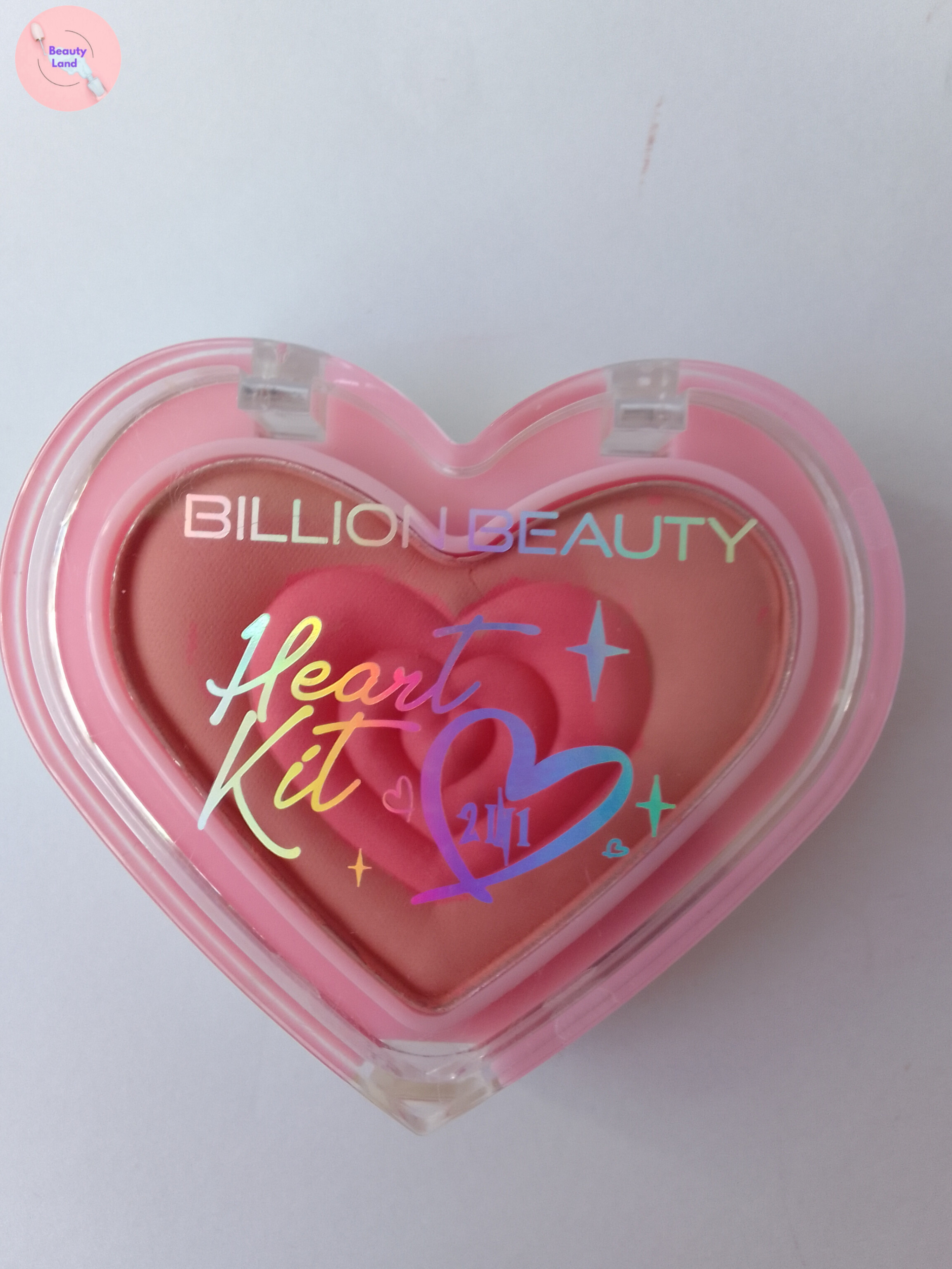 رژگونه و هایلایتر دو طبقه طرح قلب _ زیبایی و درخشش در یک محصول