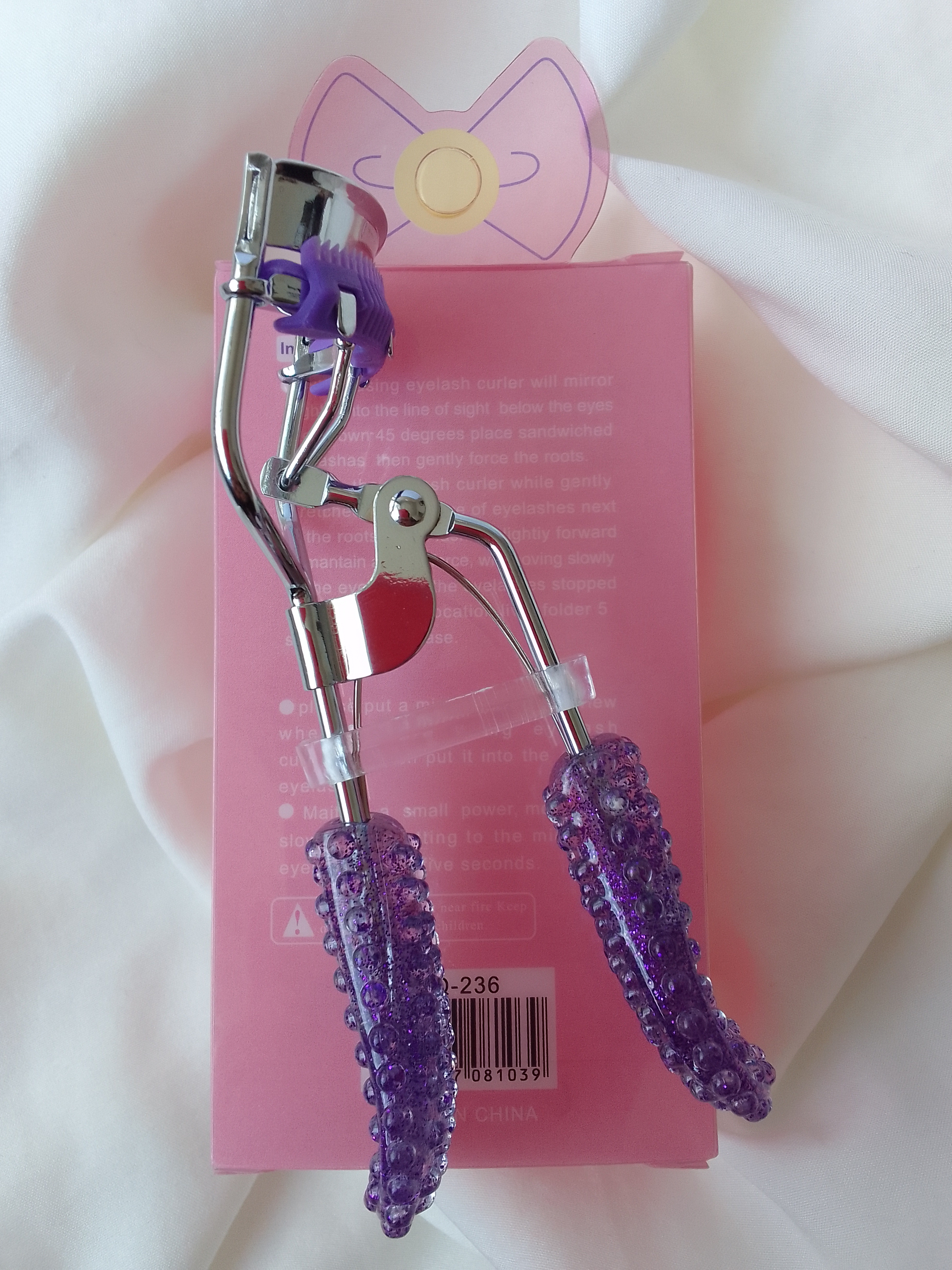 فرمژه استیل دسته دار با برس سیلیکونی